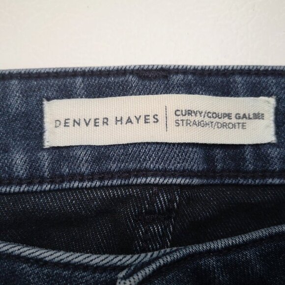 Denver Hayes Curvy Straight Ladies Size 14/30 Medium Wash Jeans - Picture 3 of 16